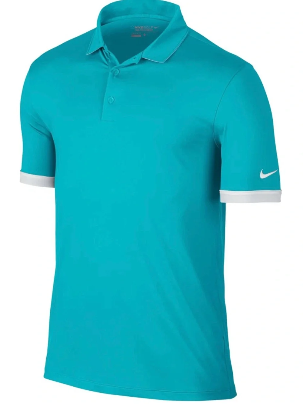 Nike Dri-Fit Girls Size L Turquoise Golf Polo Shirt